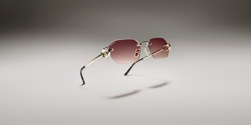 Rectangular-frame sunglasses