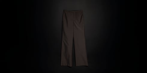 Pantalones de lana mohair a rayas
