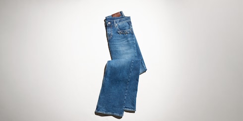 Denim in cotone stretch con Morsetto