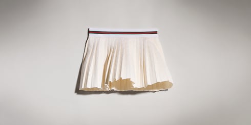 GG cotton viscose jacquard mini skirt