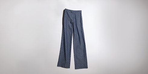 Pantalon en denim de coton à jacquard GG