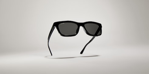 Low nose bridge fit rectangular sunglasses