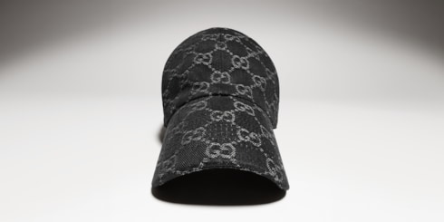 Baseballkappe aus GG Baumwoll-Denim