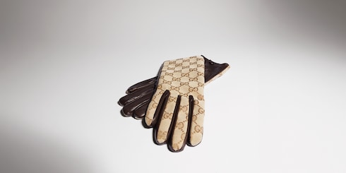 Gants en toile GG
