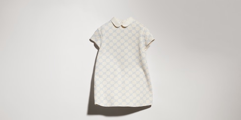 Vestido infantil de punto bordado