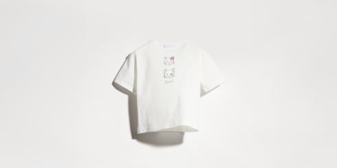 T-shirt pour enfant en coton avec imprimé