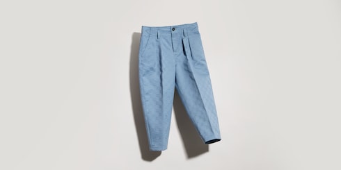 Pantalon pour enfant en gabardine à motif GG