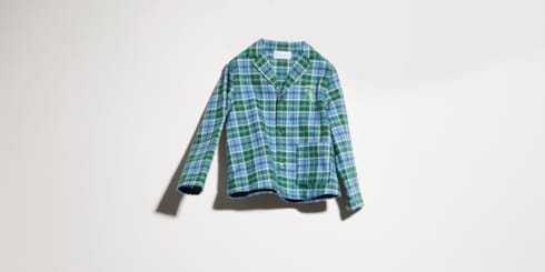 Children's cotton tartan shirt
