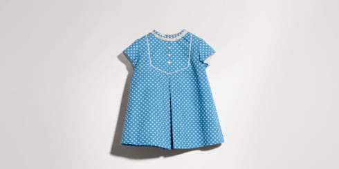 Vestido de algodón con estampado para bebé