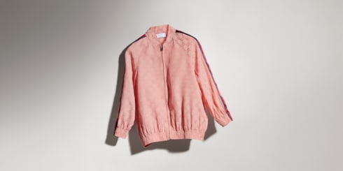 Giacca bambino in viscosa  GG con zip