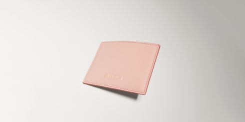 Card case with Gucci lettering