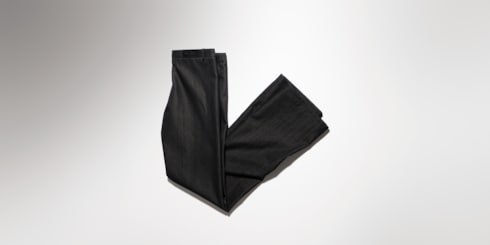 Cotton blend denim pants
