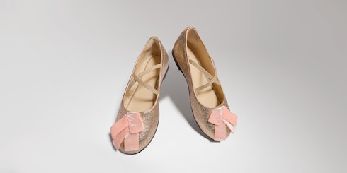 Children's ballet flat with Double G