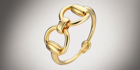 Horsebit bangle bracelet