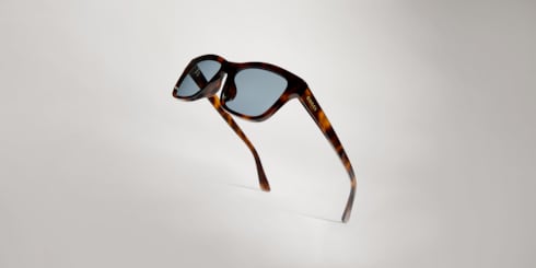 Low nose bridge fit rectangular sunglasses