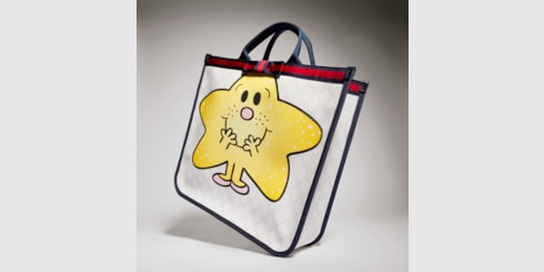 Borsa shopping bambino GG con stampa