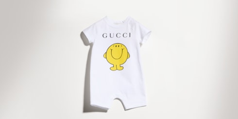 Baby cotton one-piece with prints