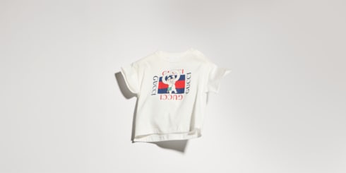 Baby-T-Shirt aus Baumwolle mit Print