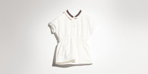 Baby jersey dress with Web