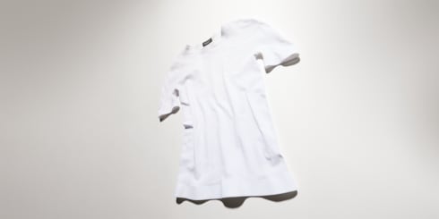 Playera sin costuras de jersey de nylon elástico