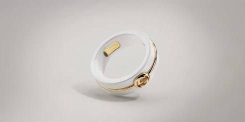 Gucci Interlocking Ring mit Zirkonia
