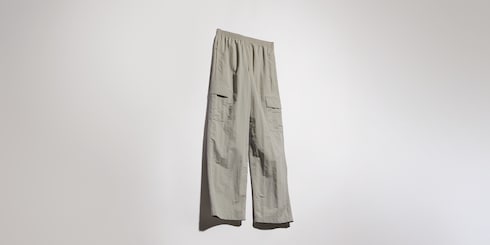 Pantalón cargo de falla de nylon froissé
