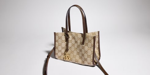 Bolso tote pequeño con Adorno de Doble G