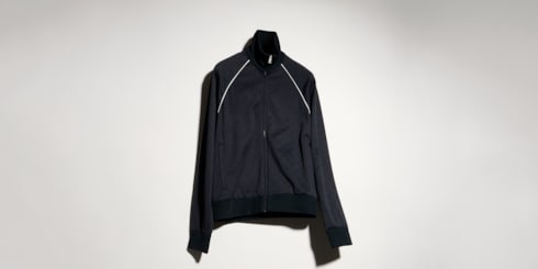 Giacca in nylon e jersey GG con cerniera
