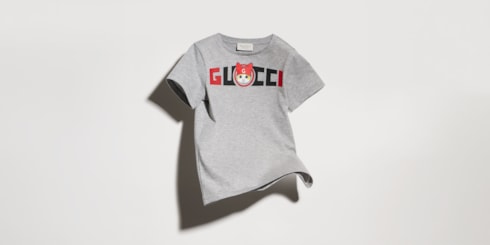 Children's cotton T-shirt with print