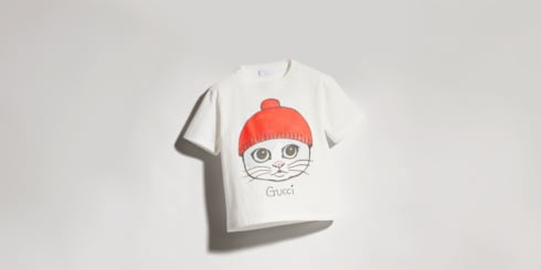 Camiseta infantil de algodón con estampado