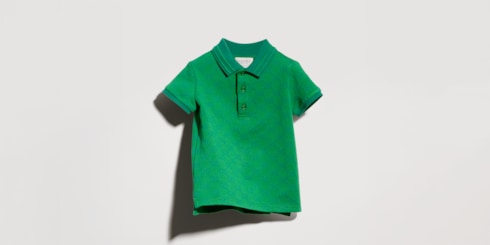Polo de algodón con GG para bebé