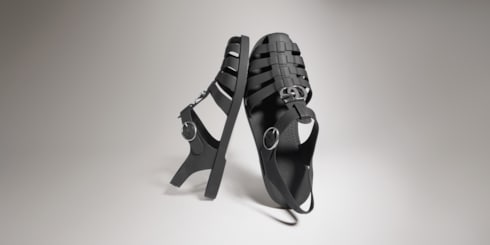 Men's sandal with Double G