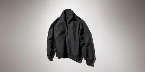 Chaqueta de nylon Príncipe de Gales con cremallera