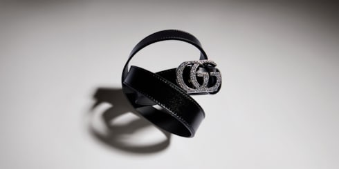 Ceinture avec boucle Double G