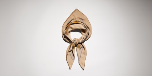 Printed GG silk twill jacquard shawl
