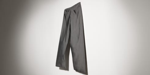 Pantalon en soie mérinos laine