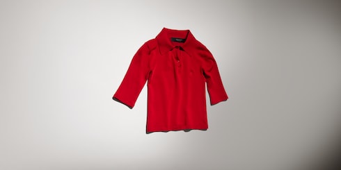 Poloshirt aus feiner Stretch-Strickseide