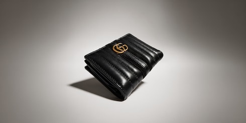 〔グッチ ジェットセット GGマーモント〕スモール ウォレット