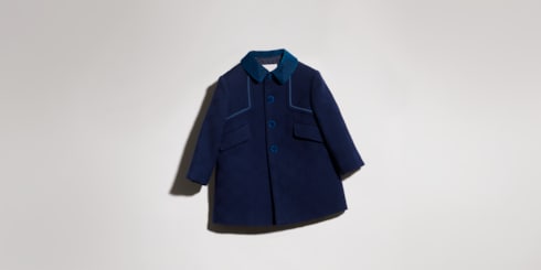 Cappotto neonato in lana GG