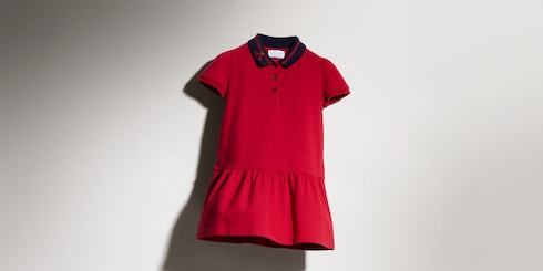 Abito polo bambino in cotone