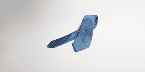 Cravatta in jacquard di seta GG