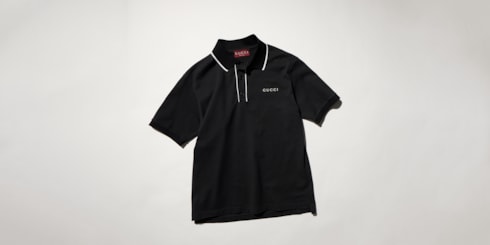 Polo in piquet di cotone con ricamo