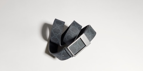 Cinturón reversible con hebilla rectangular