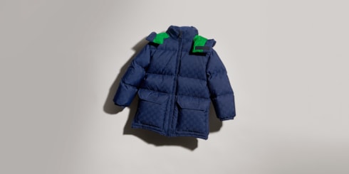 Children's GG nylon zip jacket