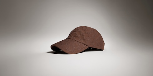 Embossed GG jersey baseball hat