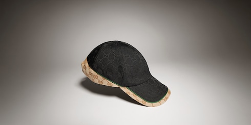 Gorra de béisbol de lona de algodón con GG