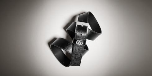 Belt with square buckle