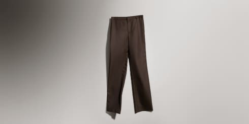 Hose aus Vichykaro Polyester Wolle