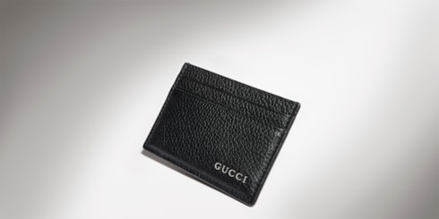 محفظة مع حافظة بطاقات مزيّنة بشعار Gucci