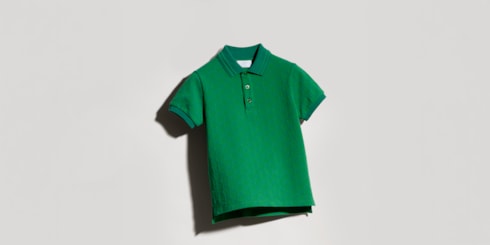 Polo infantil de algodón con GG